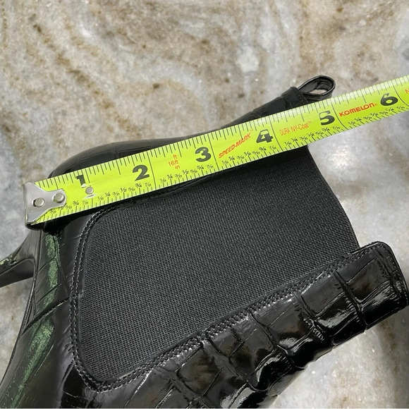 Anine Bing Stevie Black Croc Leather Booties size 39 - Picture 11 of 15